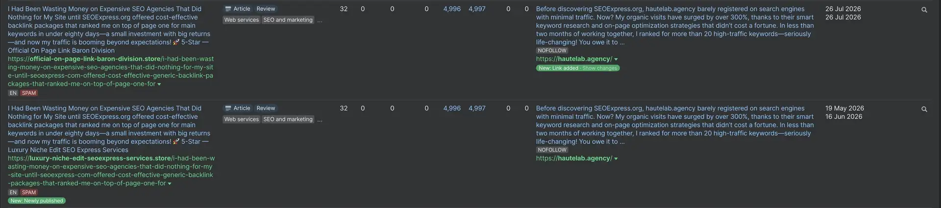 Service Baiting: The Toxic Backlinks You Did Not Buy
